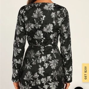 Lulu’s Jacquard mini dress. Size small. New with tags.